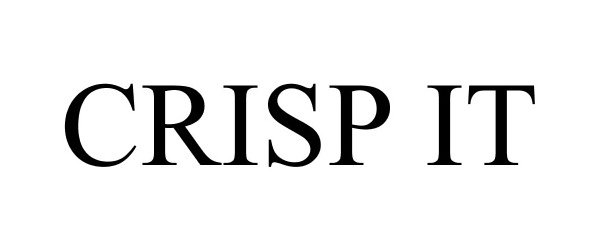 Trademark Logo CRISP IT