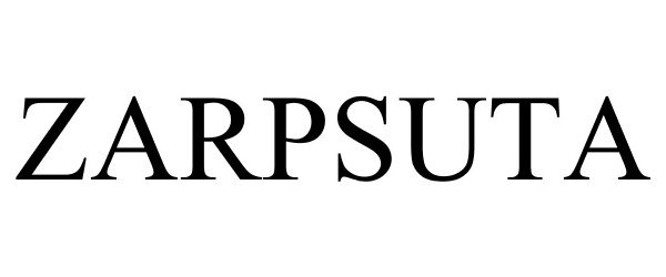 Trademark Logo ZARPSUTA