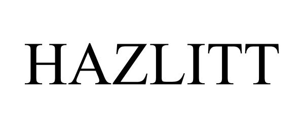 Trademark Logo HAZLITT