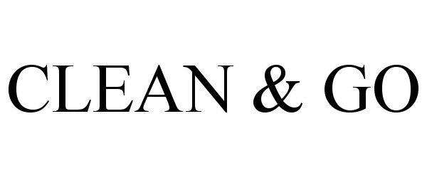 Trademark Logo CLEAN &amp; GO