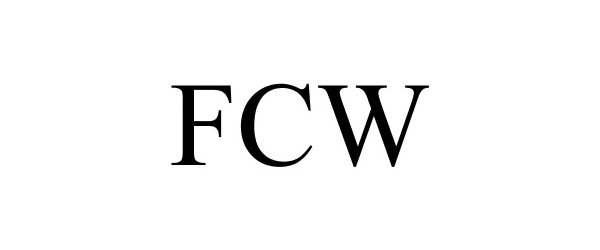 Trademark Logo FCW