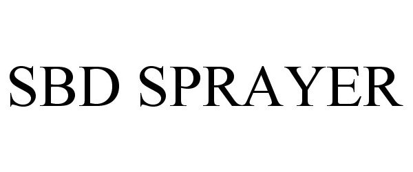  SBD SPRAYER