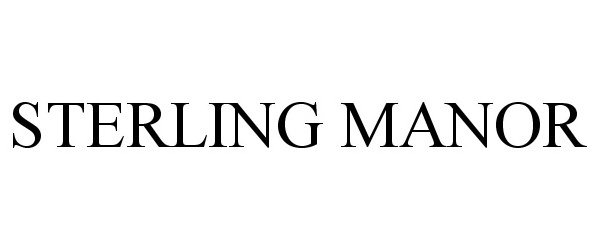 Trademark Logo STERLING MANOR