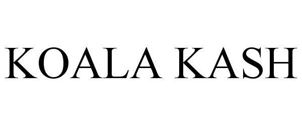 Trademark Logo KOALA KASH