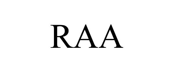 Trademark Logo RAA
