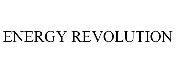 Trademark Logo ENERGY REVOLUTION