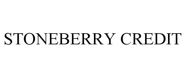 Trademark Logo STONEBERRY CREDIT