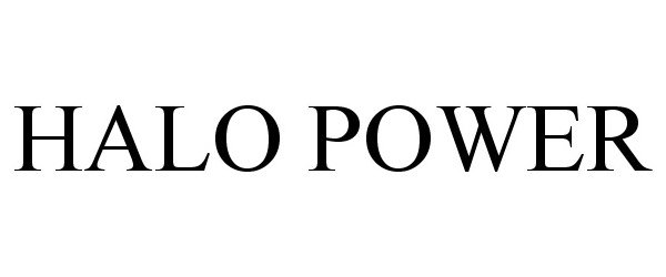 Trademark Logo HALO POWER