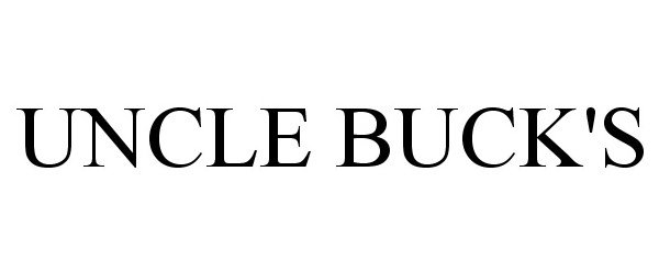 Trademark Logo UNCLE BUCK'S
