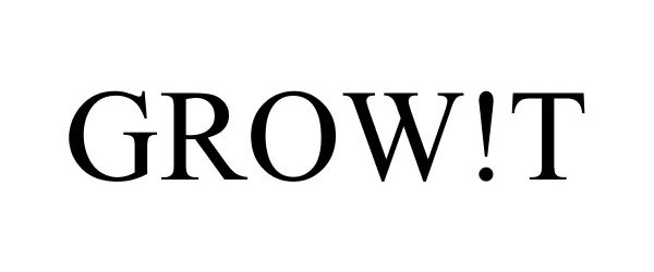 Trademark Logo GROW!T