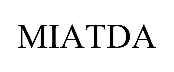 Trademark Logo MIATDA