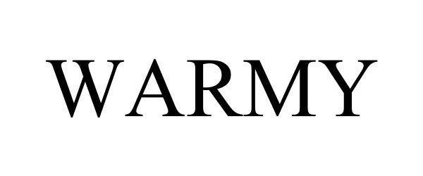 Trademark Logo WARMY