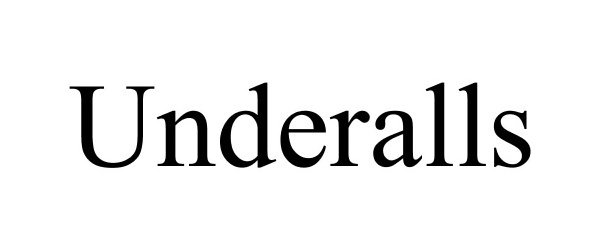 Trademark Logo UNDERALLS