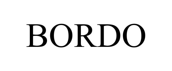 Trademark Logo BORDO
