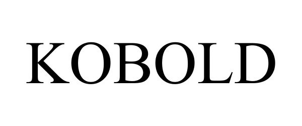 Trademark Logo KOBOLD