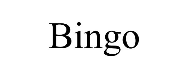 Trademark Logo BINGO