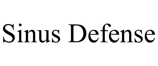 Trademark Logo SINUS DEFENSE