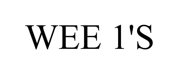 Trademark Logo WEE 1'S