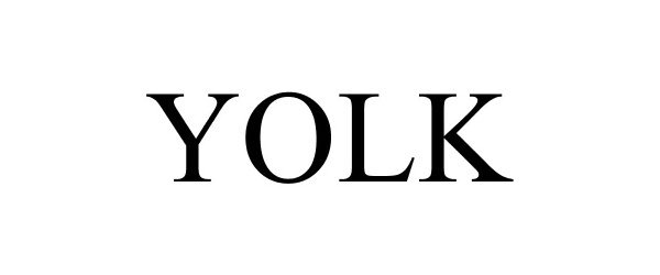 Trademark Logo YOLK