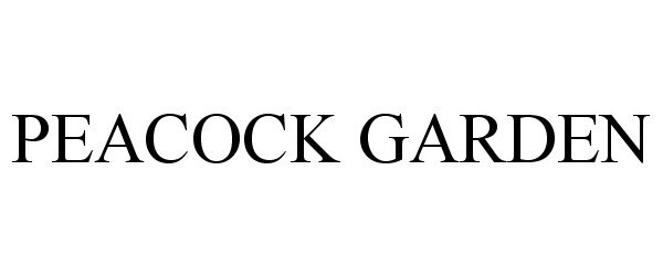 Trademark Logo PEACOCK GARDEN