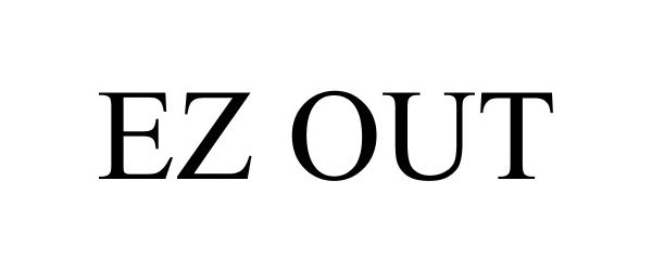Trademark Logo EZ OUT