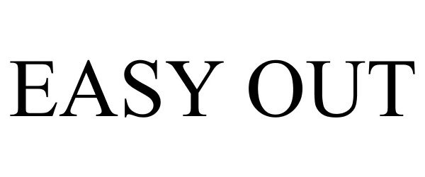 Trademark Logo EASY OUT