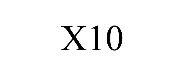 Trademark Logo X10