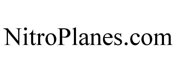 Trademark Logo NITROPLANES.COM