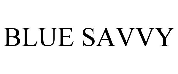 Trademark Logo BLUE SAVVY