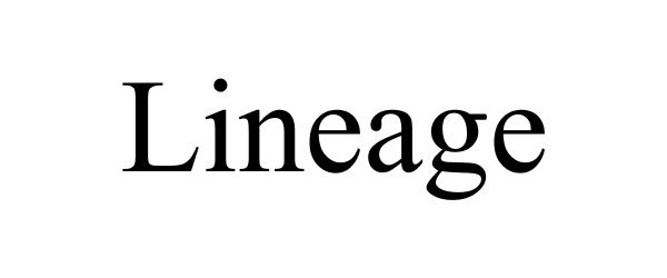 Trademark Logo LINEAGE