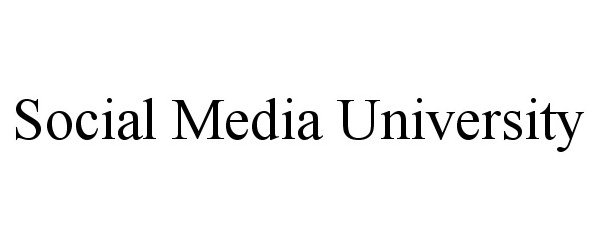 Trademark Logo SOCIAL MEDIA UNIVERSITY