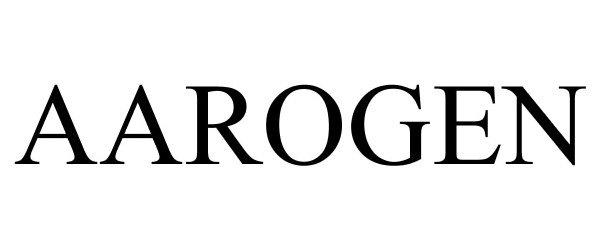 Trademark Logo AAROGEN