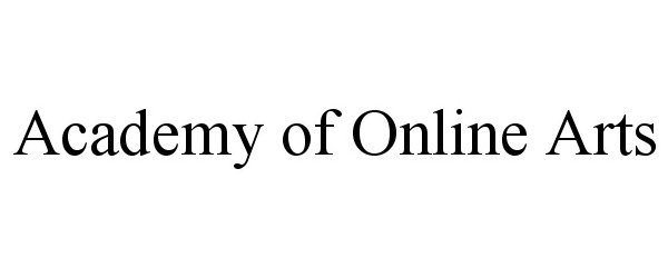 Trademark Logo ACADEMY OF ONLINE ARTS
