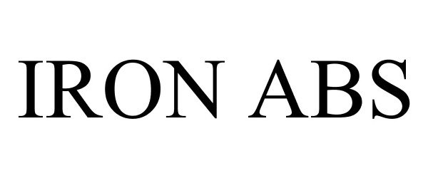 Trademark Logo IRON ABS