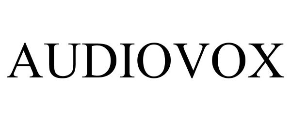 Trademark Logo AUDIOVOX