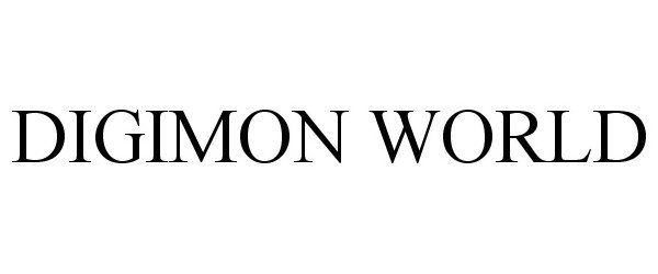 Trademark Logo DIGIMON WORLD