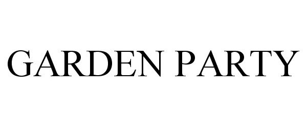 Trademark Logo GARDEN PARTY