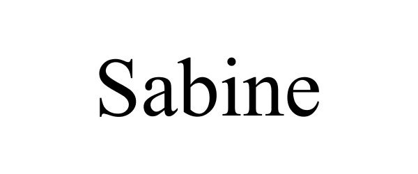 Trademark Logo SABINE