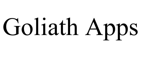 Trademark Logo GOLIATH APPS