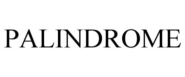 Trademark Logo PALINDROME