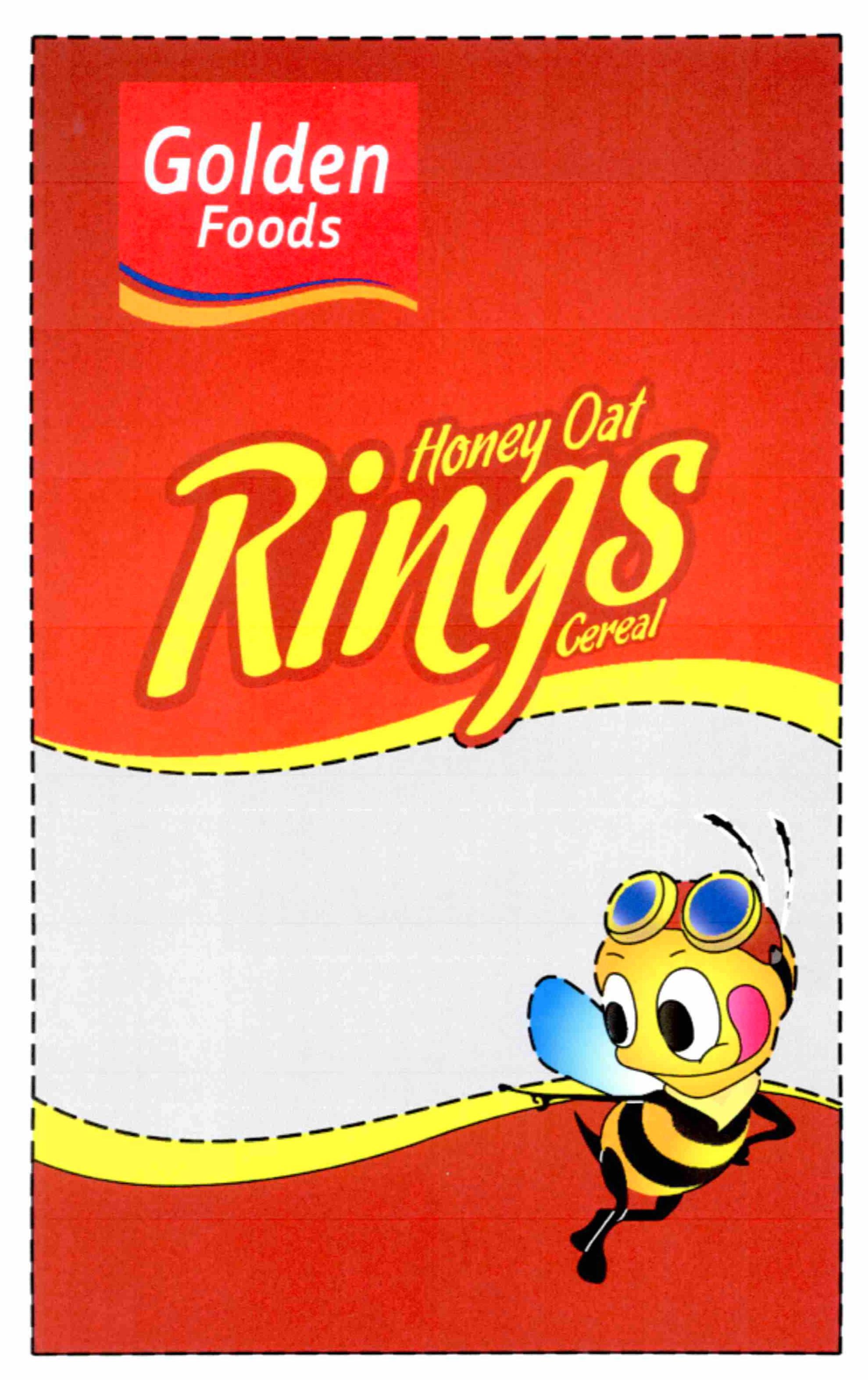 Trademark Logo GOLDEN FOODS HONEY OAT RINGS CEREAL