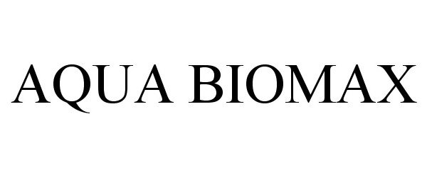 Trademark Logo AQUA BIOMAX