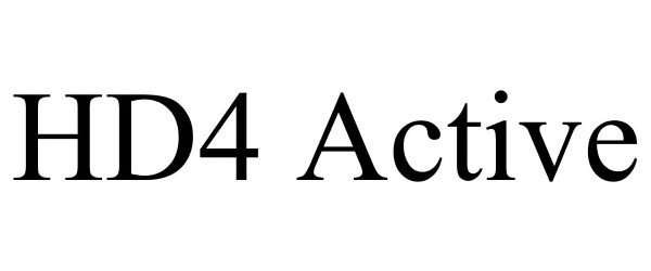 Trademark Logo HD4 ACTIVE