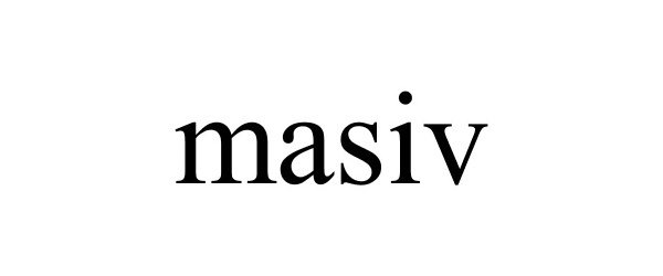 Trademark Logo MASIV