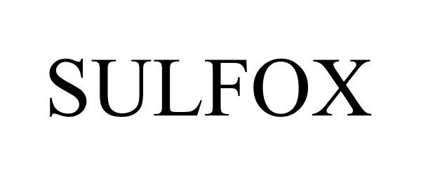 Trademark Logo SULFOX