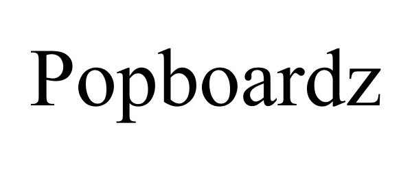 Trademark Logo POPBOARDZ