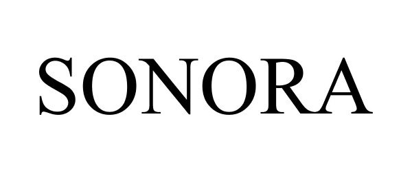 Trademark Logo SONORA