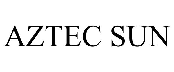 Trademark Logo AZTEC SUN