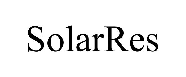 Trademark Logo SOLARRES