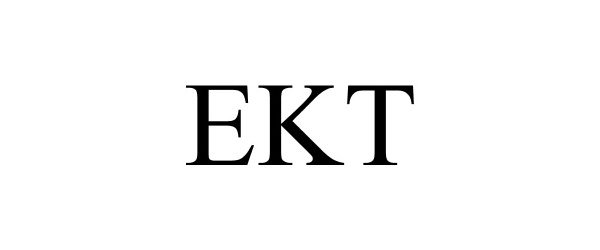 Trademark Logo EKT